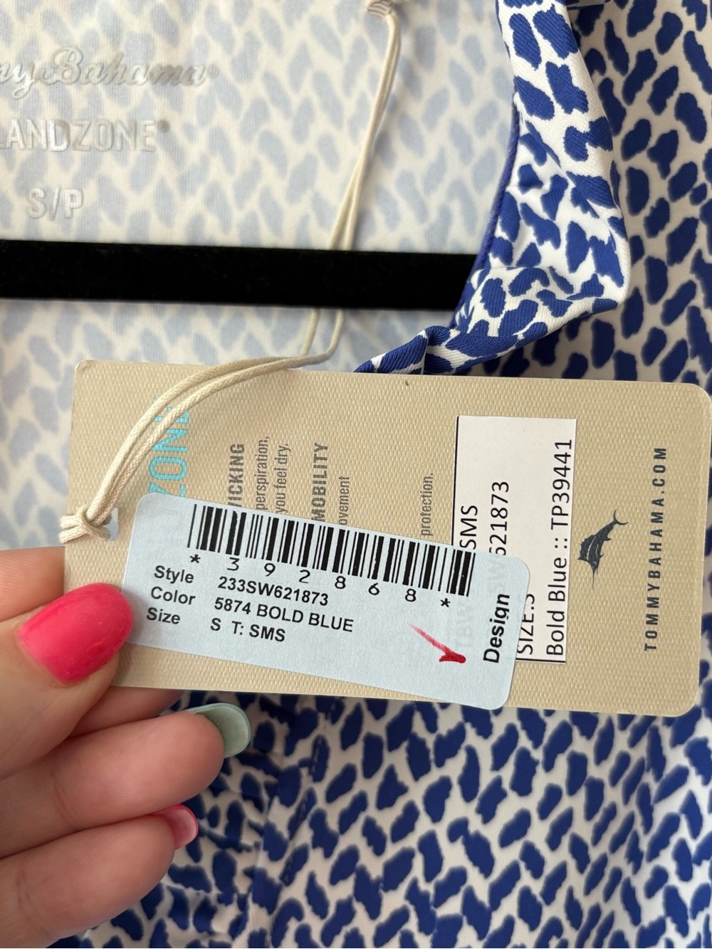 NWT Tommy Bahama IslandZone Blue Print Sleeveless Ruffle Dress Small - Picture 4 of 5